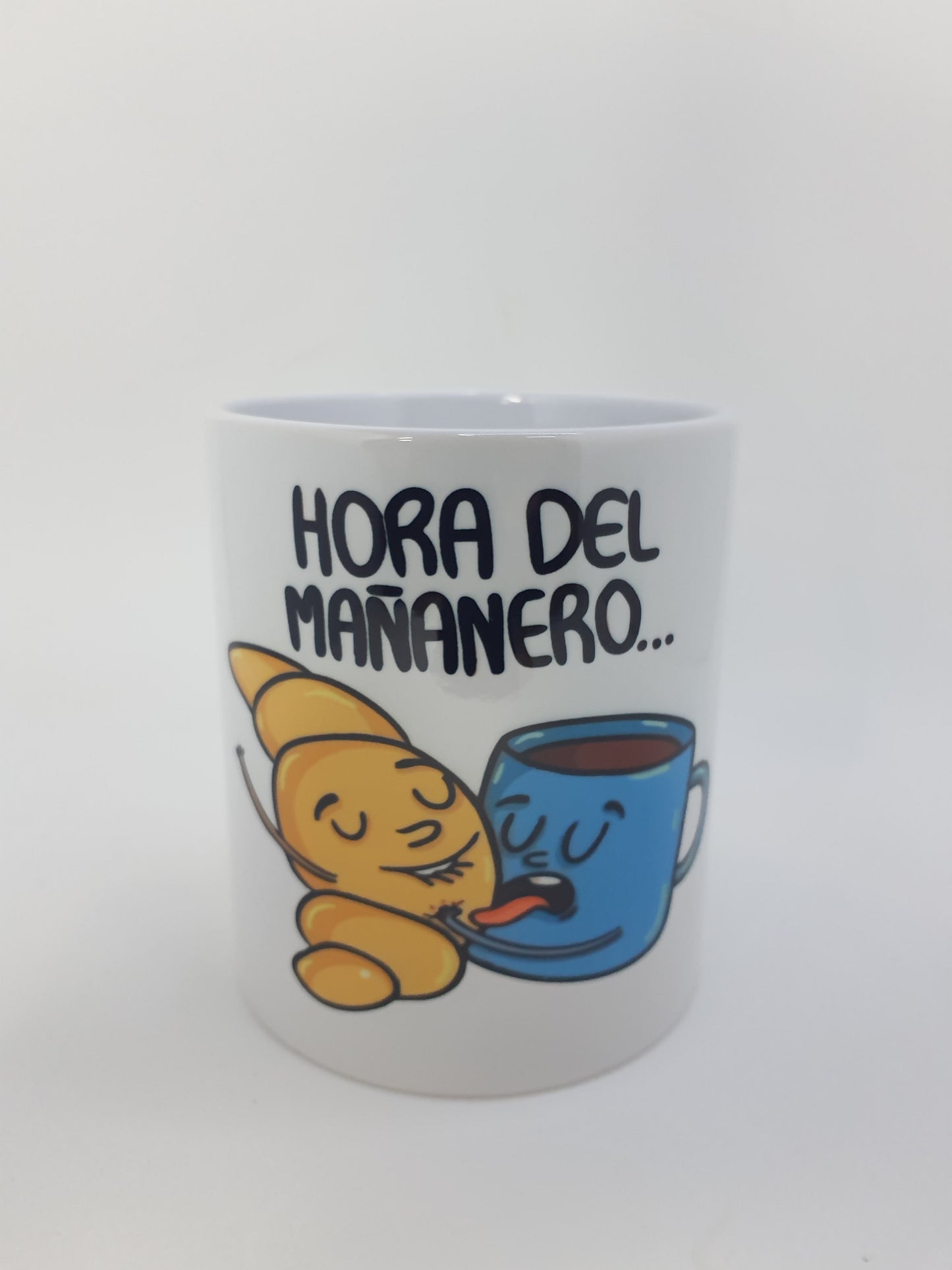 Taza Divertida "Hora del Mañanero" – Empieza el Día Con Actitud