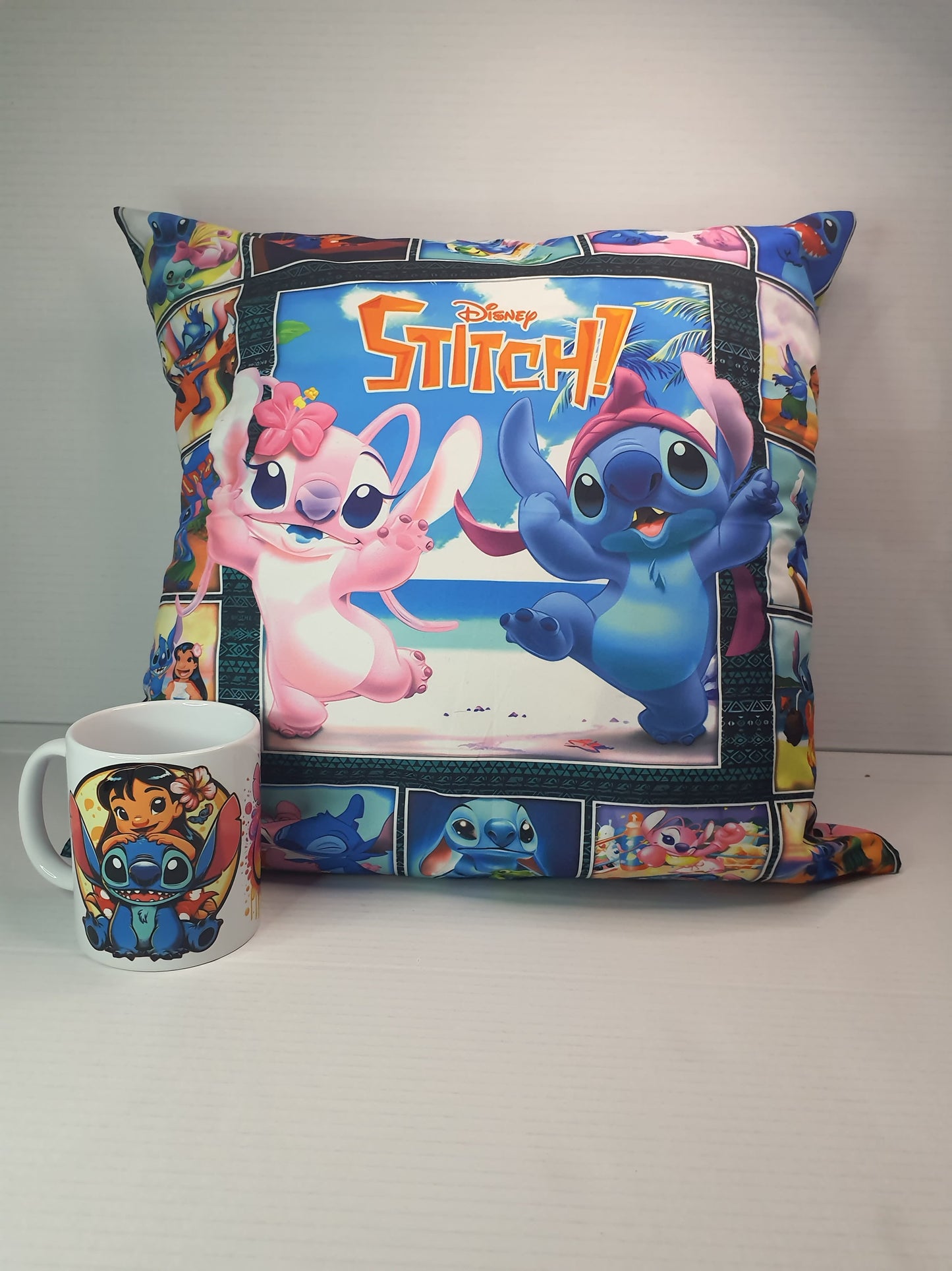 Pack Almohada + Taza – Alien Travieso Ohana