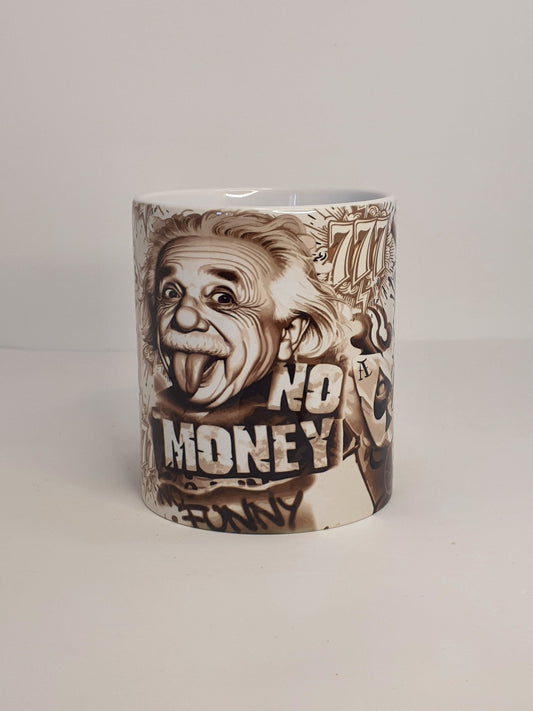 Taza Tattoo – Einstein Ilustrado blanco & negro