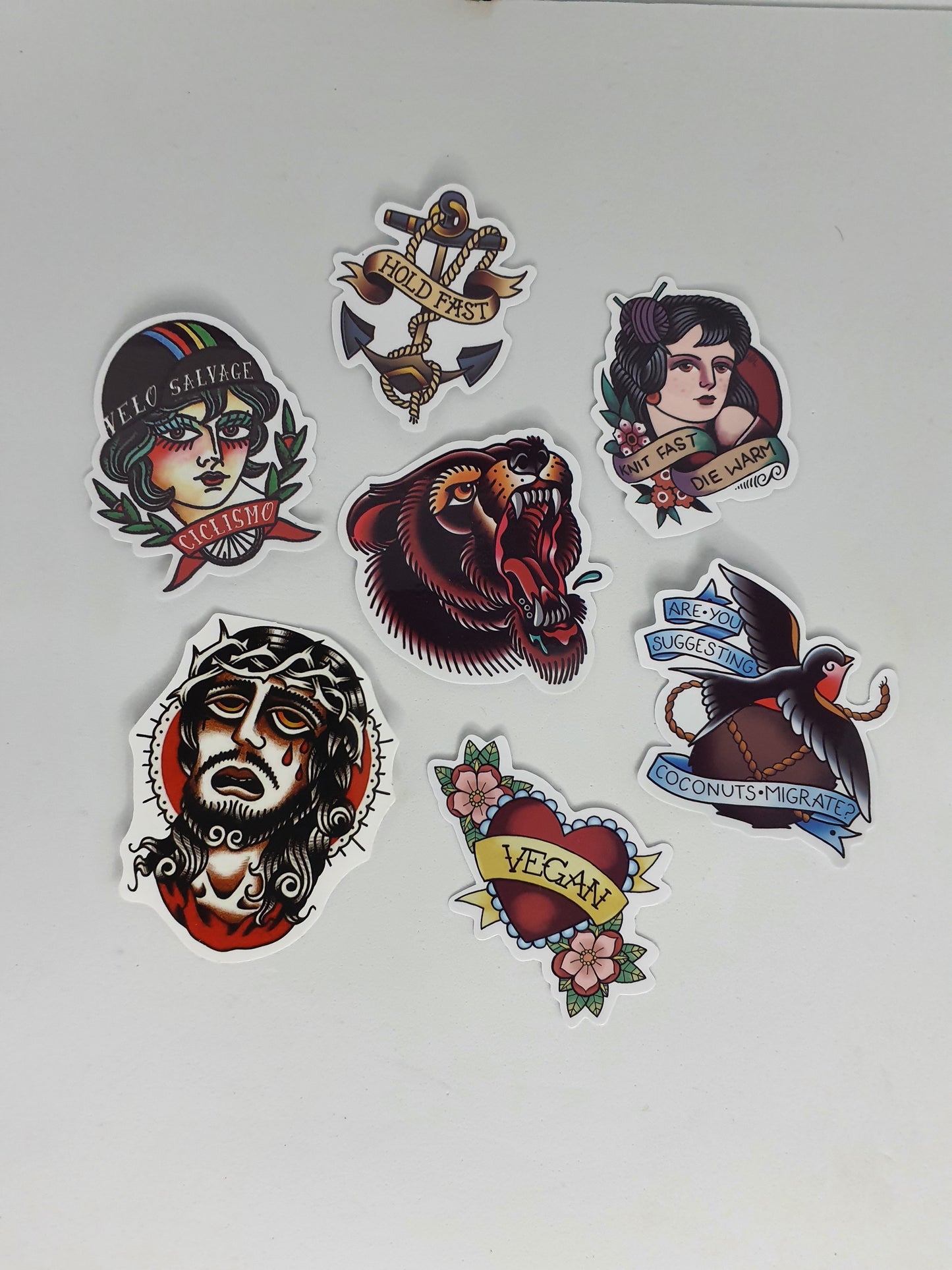 Pégatinas Tattoo Vieja Escuela