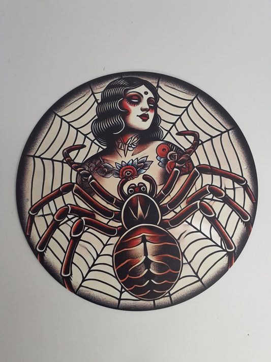 Chapa Redonda – Araña Old School, Tela de araña.