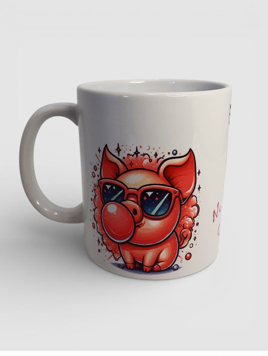 Taza divertida con la frase "Esta taza tiene dueño", ideal como regalo original.