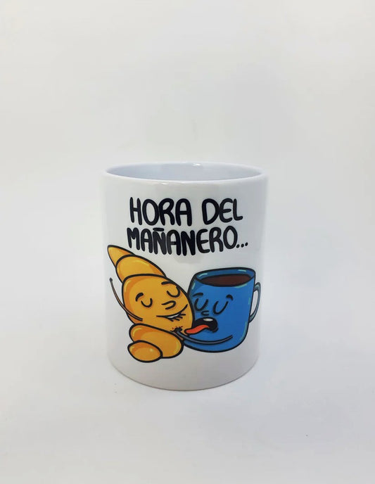 Taza Divertida "Hora del Mañanero" – Empieza el Día Con Actitud - nomadasublime