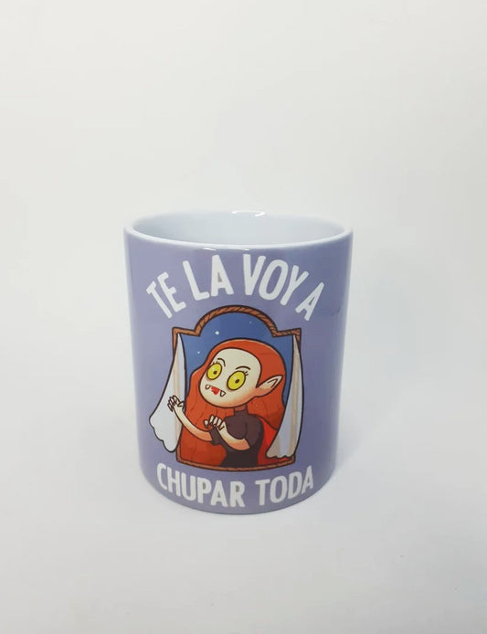 Taza con diseño divertido – Y frase Te la voy a chupar toda - nomadasublime