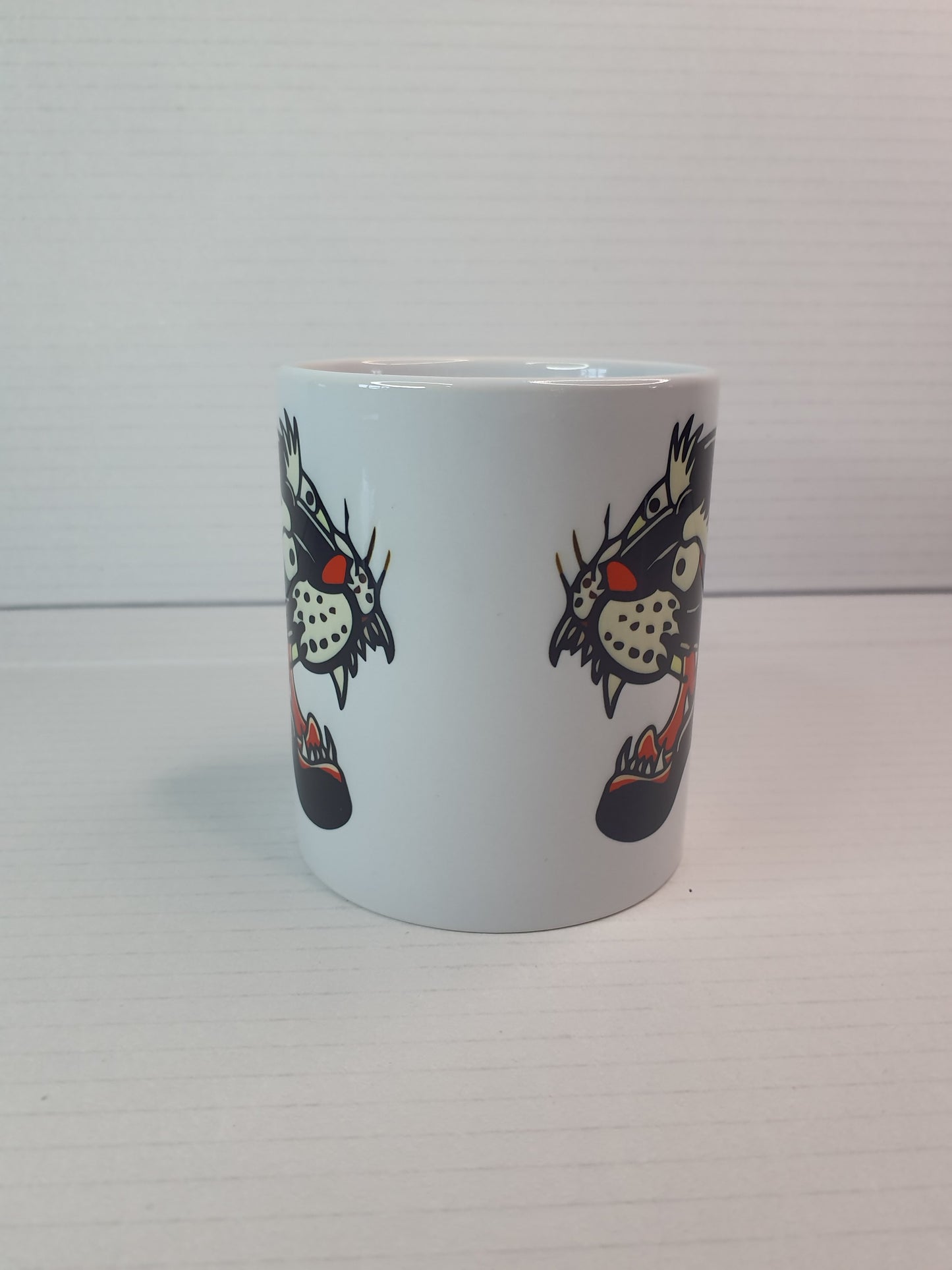 Taza de cerámica con diseño Old School, estilo tradicional, para los amantes de lo retro.