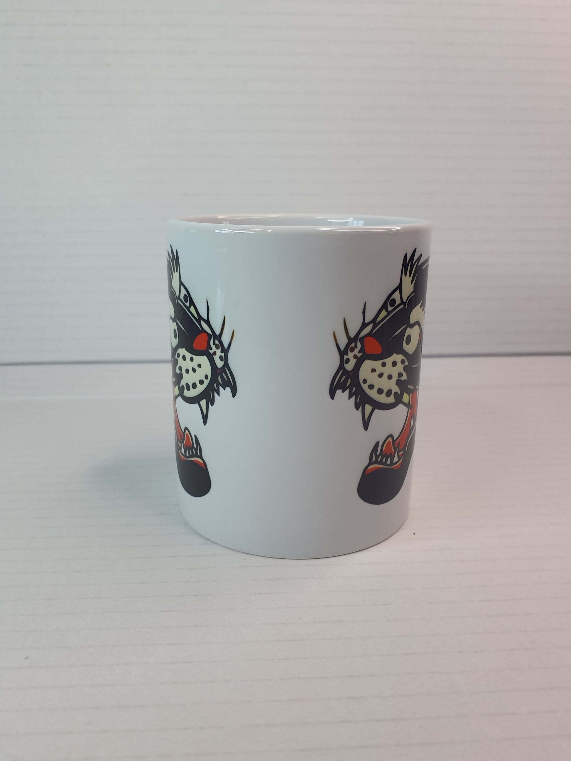 Taza de cerámica con diseño Old School, estilo tradicional, para los amantes de lo retro.